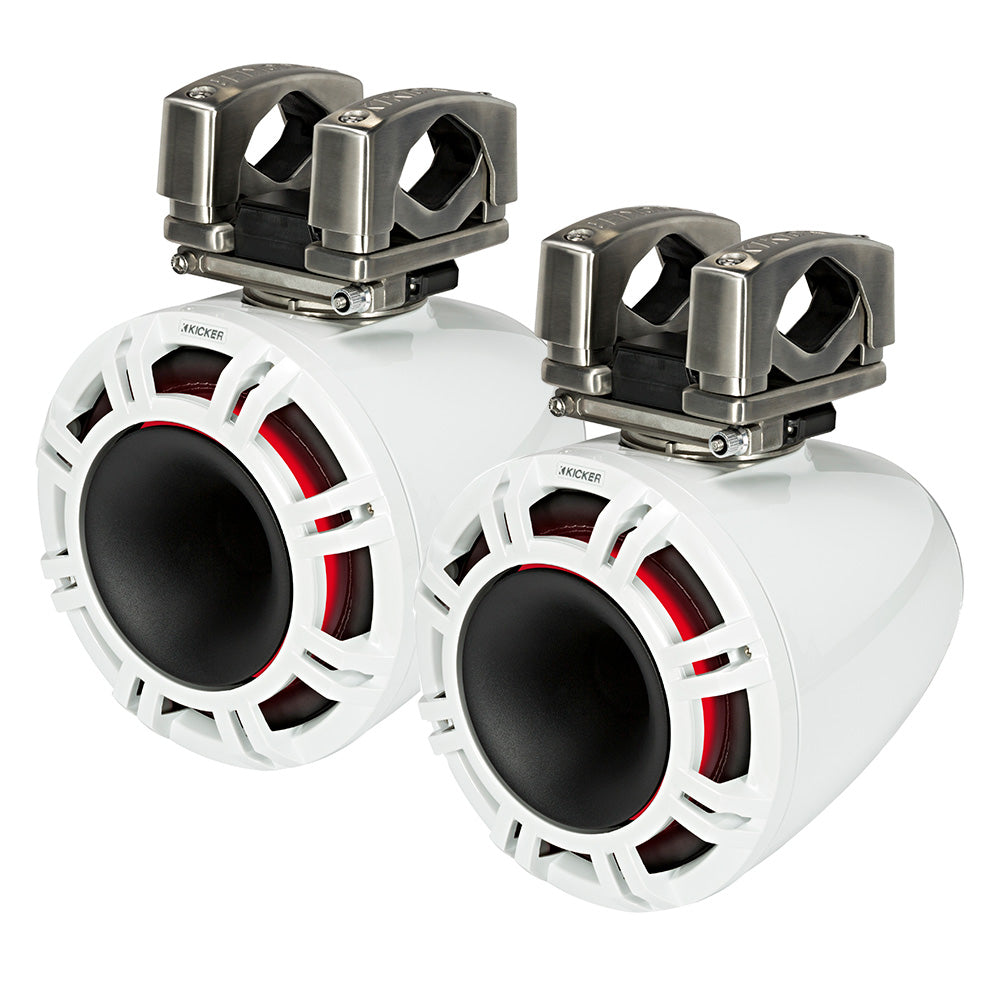 KICKER KMTC9 9 Horn Loaded Tower System 4Ohm White 44KMTC94W