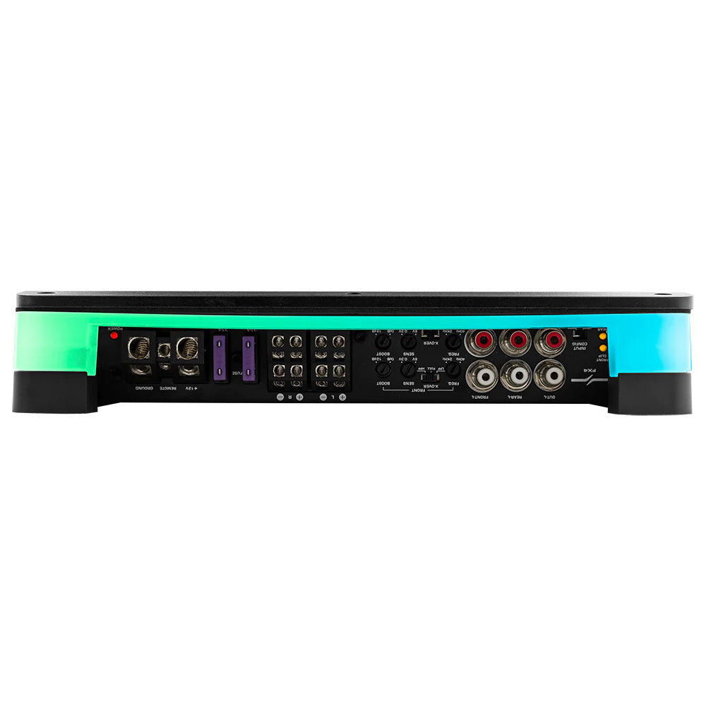 DS18 FlushSurface Mount 4Channel Class D Amplifier wAcrylic Cover 4x180W RMS 4 Ohm FX4