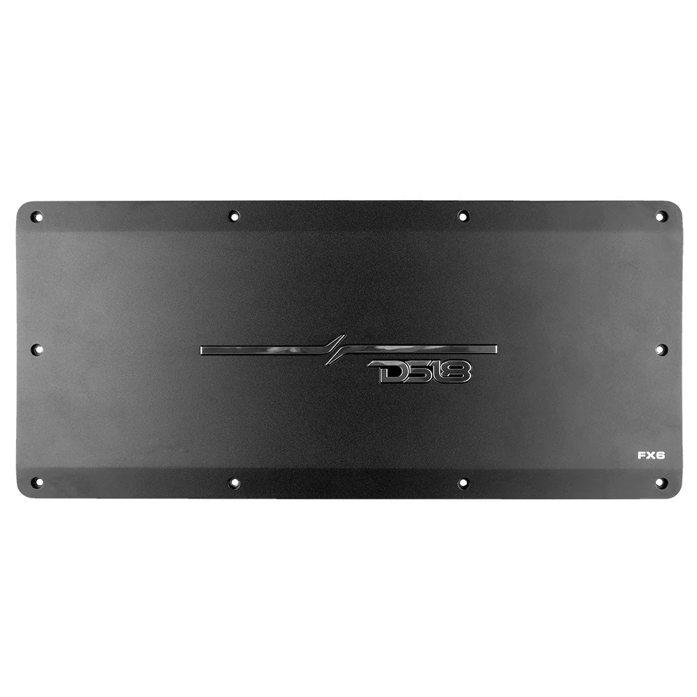 DS18 FlushSurface Mount 6Channel Class D Amplifier wAcrylic Cover 6x180W RMS 4 Ohm FX6