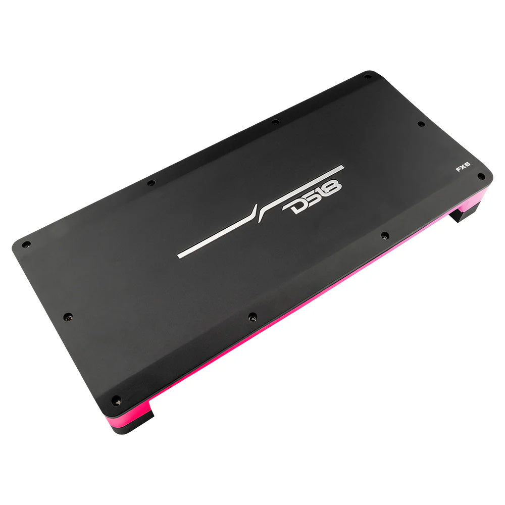 DS18 FlushSurface Mount 6Channel Class D Amplifier wAcrylic Cover 6x180W RMS 4 Ohm FX6