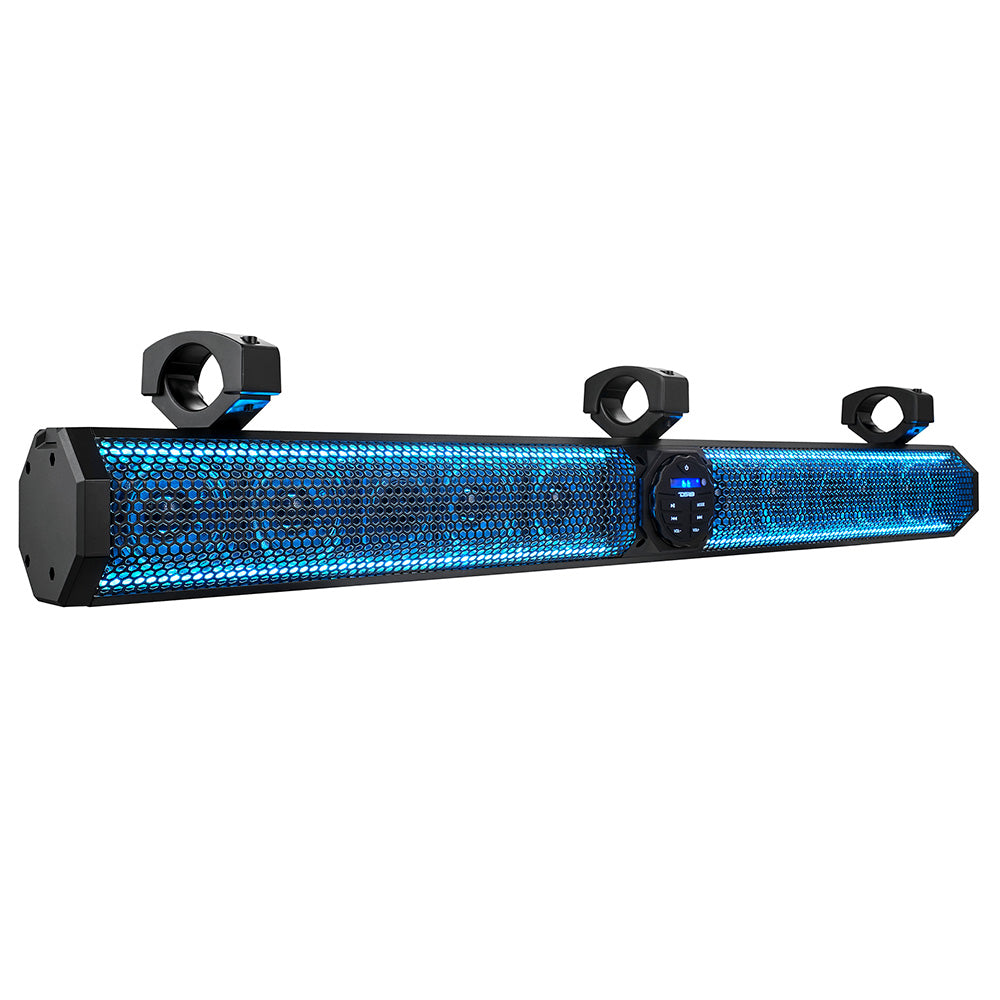 DS18 37 Marine Amplified Sound Bar wBluetooth 1200W w10 Speaker System RGB LED SB37BTXRGB