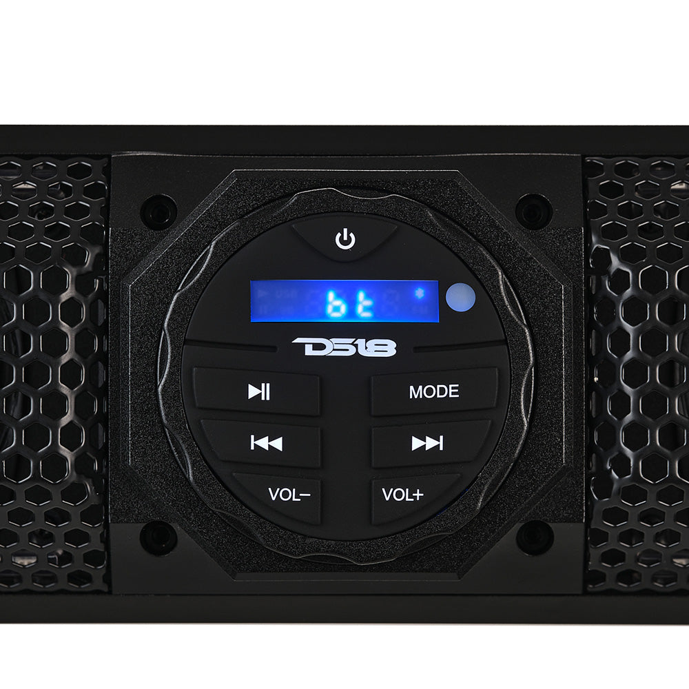 DS18 37 Marine Amplified Sound Bar wBluetooth 1200W w10 Speaker System RGB LED SB37BTXRGB