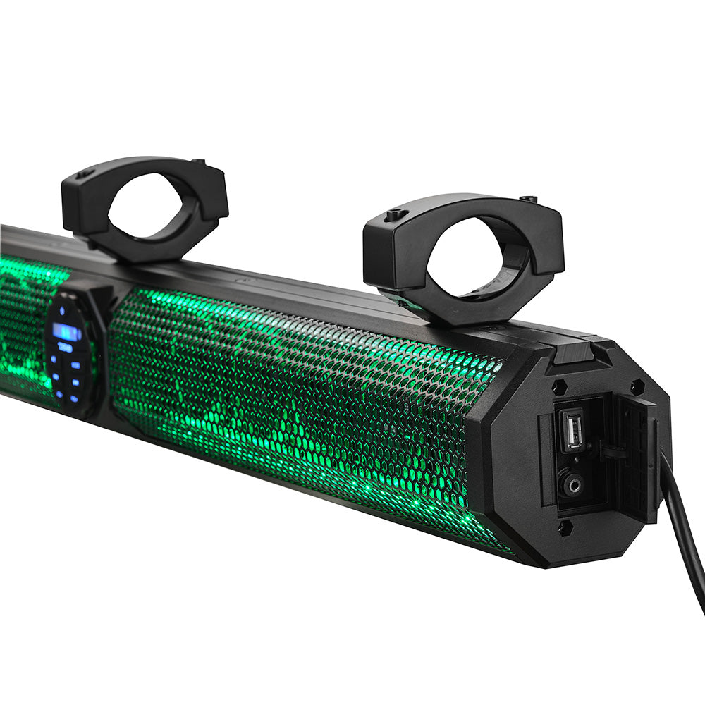 DS18 37 Marine Amplified Sound Bar wBluetooth 1200W w10 Speaker System RGB LED SB37BTXRGB