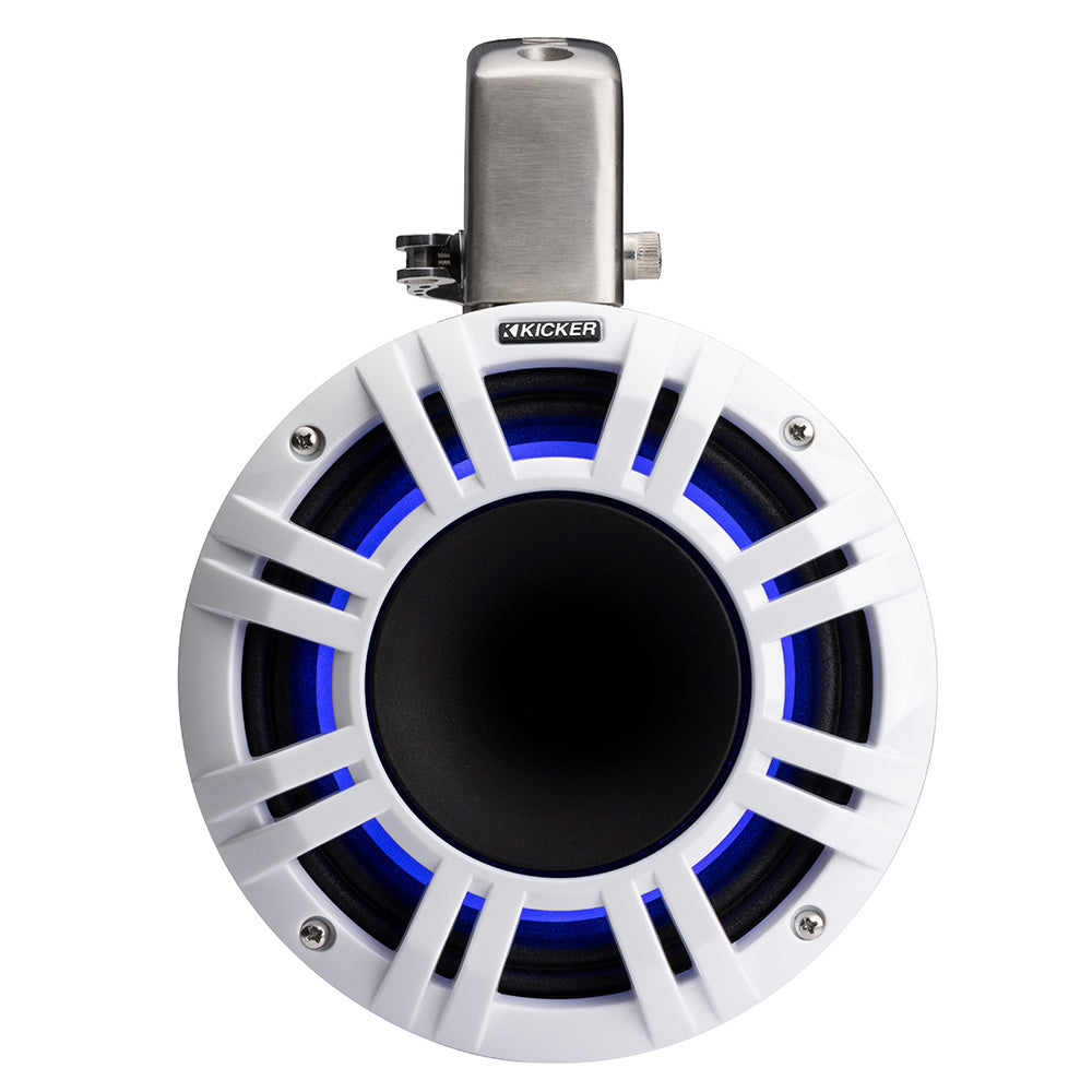 KICKER KMTCXL8 8 LED Horn Loaded Compression Driver Tower System White 51KMTCXL8W