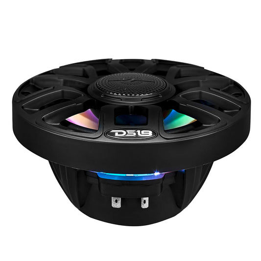 DS18 65 2Way Coaxial Marine Speakers wDigital LED Lights Bullet Tweeter Black 150W 4Ohm NXLIQ6BK