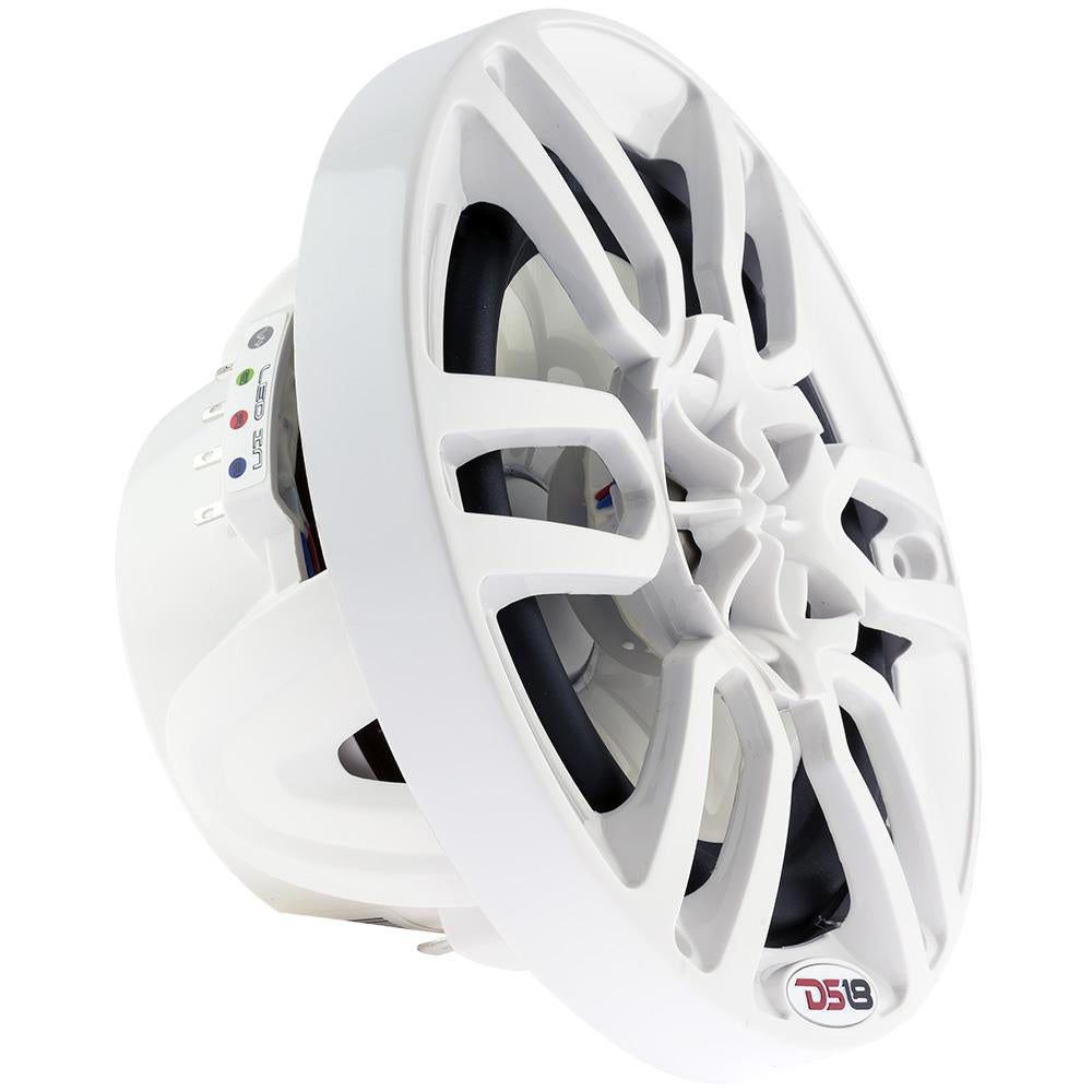DS18 HYDRO 65 2Way Marine Speakers wRGB LED Lights 300W White NXL6