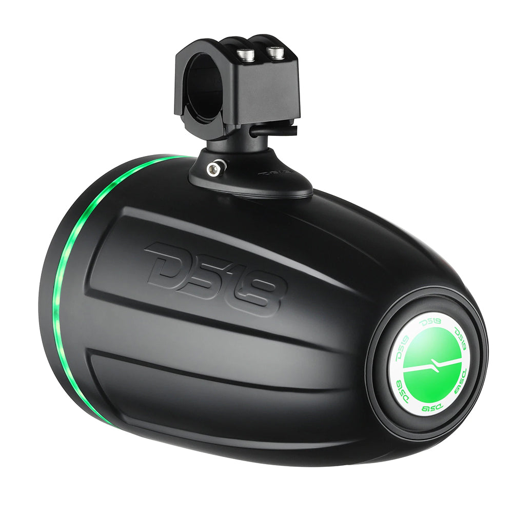 DS18 Hydro 65 Neodymium Wakeboard Speakers w1 Driver and RGB LED Lights 450W Black NXLX6TPNEOBK