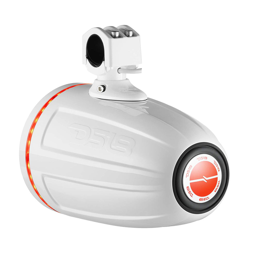 DS18 Hydro 65 Neodymium Wakeboard Speakers with 1 Driver and RGB LED Lights 450W White NXLX6TPNEOWH