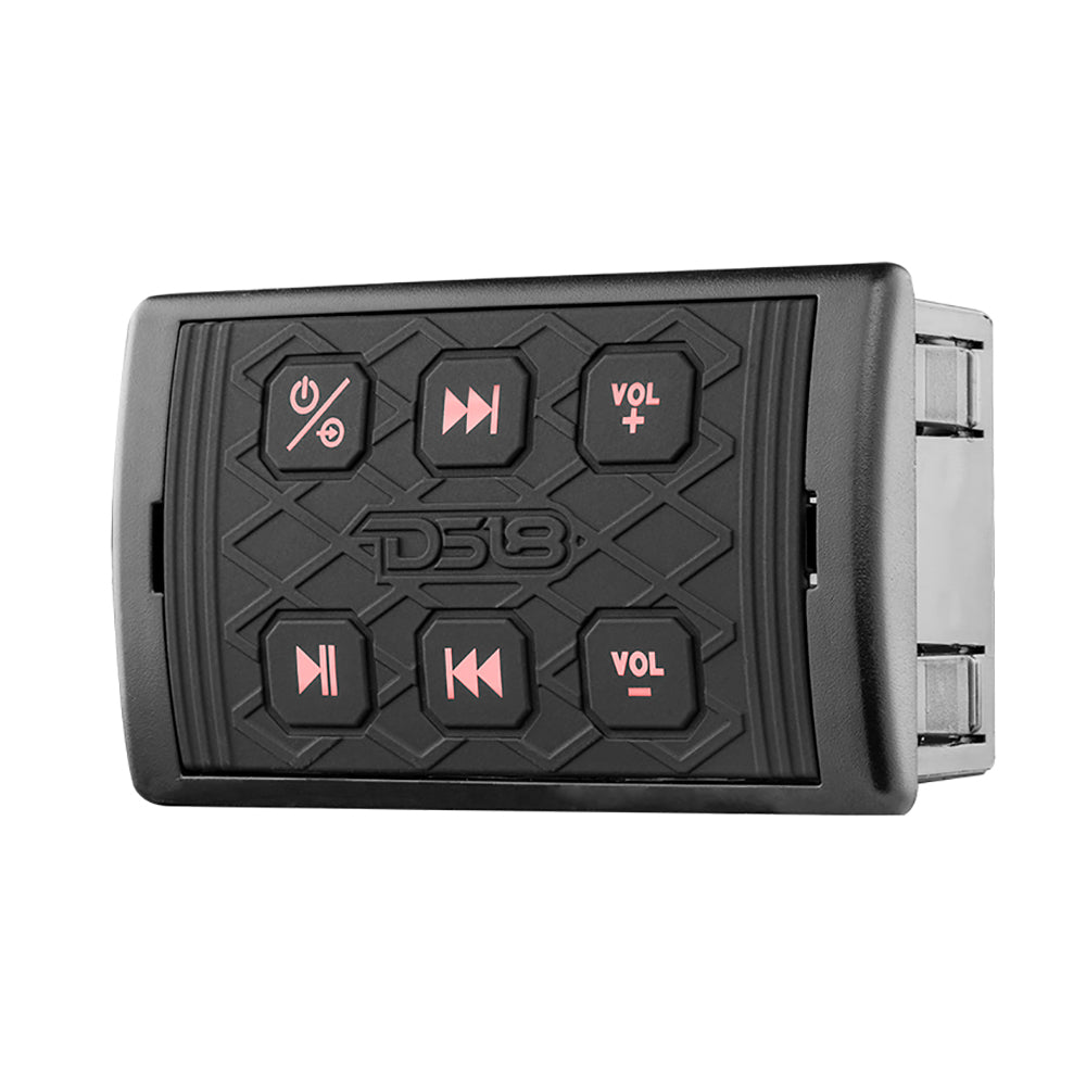 DS18 Marine Waterproof Bluetooth Streaming Audio Receiver Square Controller fAndroid iPhone BTRCSQ