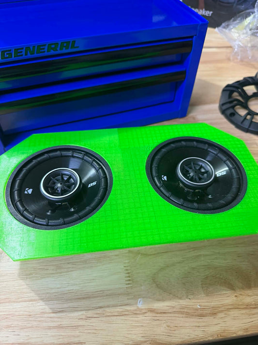 Dual 102mm Cutout and Pilot Hole Template