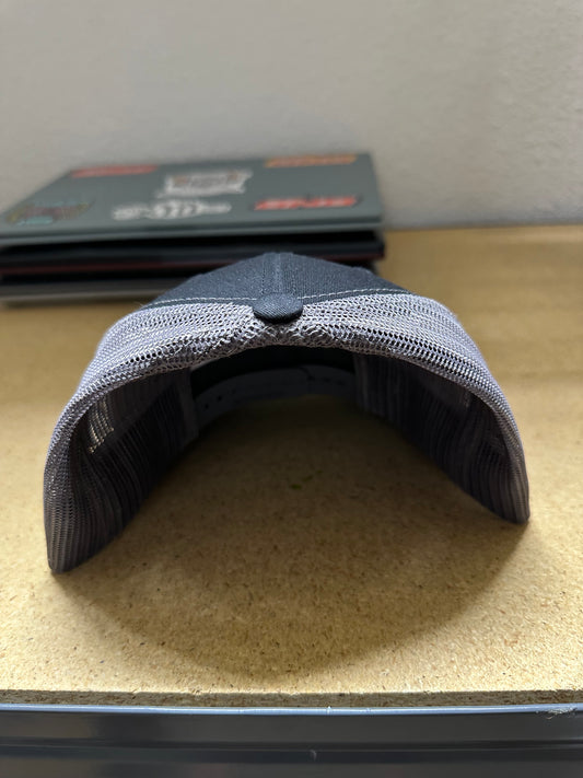 Black/Grey with Grey Logo Hat