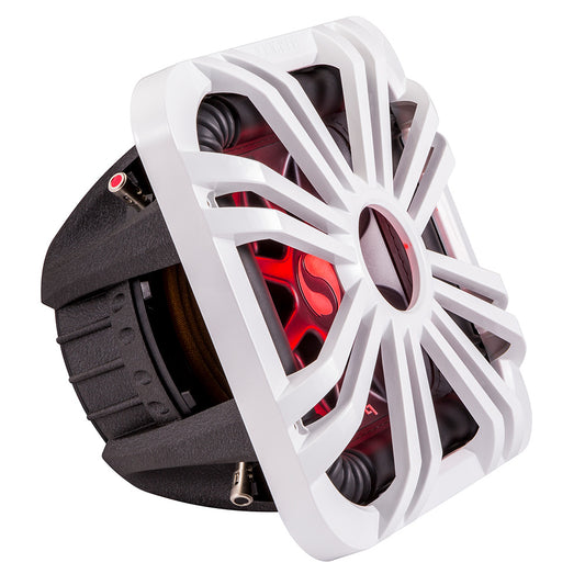 KICKER 12 Square Subwoofer Grille f11S12L7  44L7S12  White LED Lighting 11L712GLW