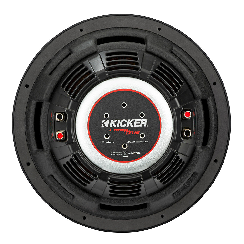 KICKER CompRT 12 Ultra Thin Subwoofer  2Ohm 48CWRT122