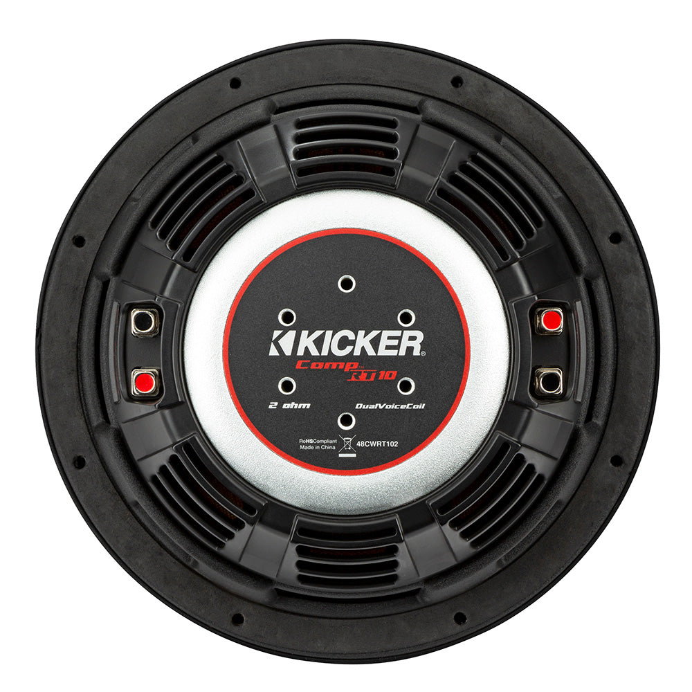 KICKER CompRT 10 Ultra Thin Subwoofer  4Ohm 48CWRT104