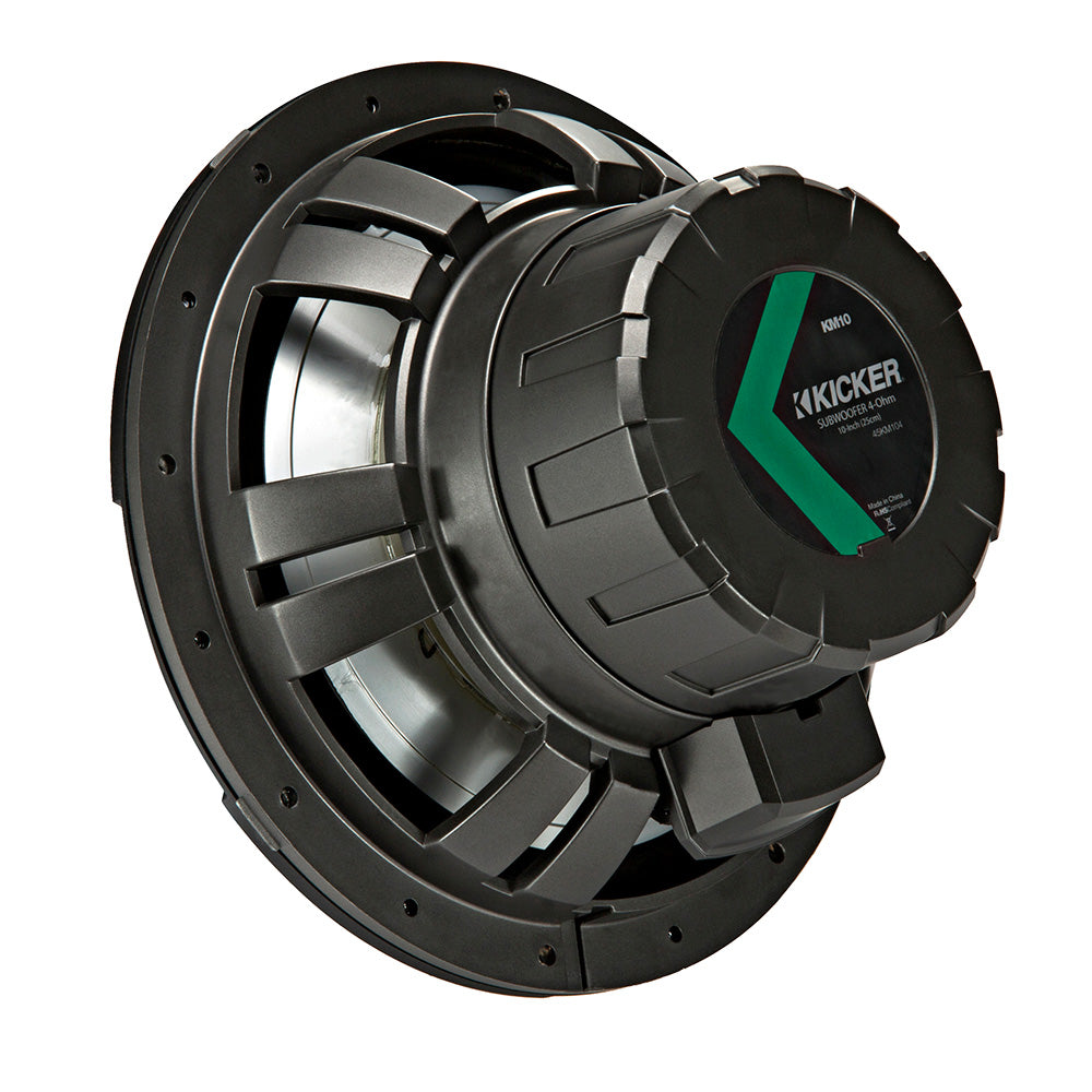 KICKER KMF10 10 WeatherProof Subwoofer for Freeair Applications  2Ohm 45KMF102