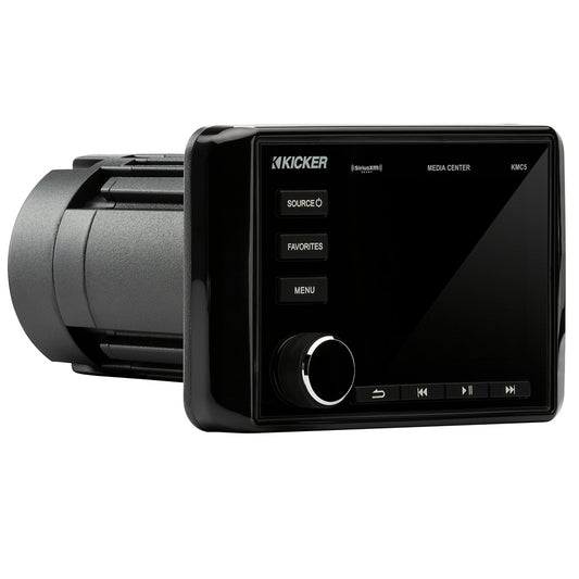 KICKER KMC5 WeatherResistant GaugeStyle Media Center wBluetooth 46KMC5