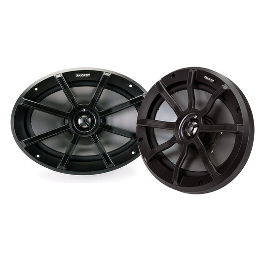 KICKER PS69 6x9 Powersports WeatherProof Coaxial Speakers  4Ohm Black 40PS694
