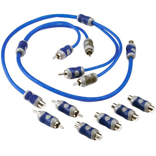 KICKER KSeries YAdapter Interconnect  RCA Male wFemale Adapters 46KIYFM