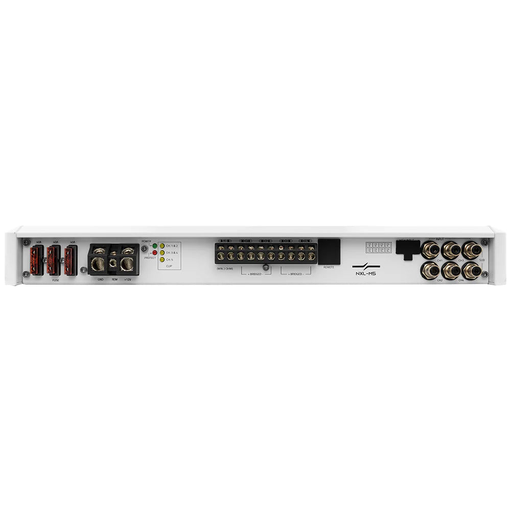 DS18 NXLM5 Full Range 5 Channel Class D Amplifier  4 x 150W  4Ohm  1 x 600W RMS  2Ohm NXLM5