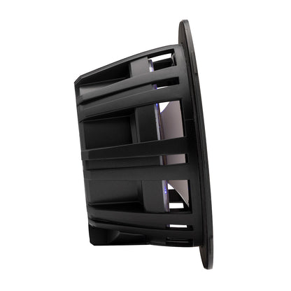 KICKER KM614FL 65 Low Profile Coaxial Marine Speakers wRGB Lighting  4Ohm White 51KM614FL