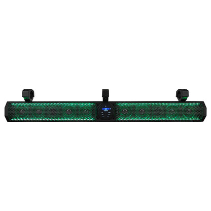 DS18 37 Marine Amplified Sound Bar wBluetooth 1200W w10 Speaker System  RGB LED SB37BTXRGB