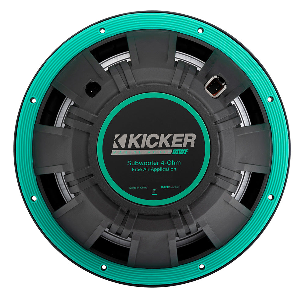 KICKER 10 Premium Marine Subwoofer fFreeAir Applications  4Ohm 51MWF104