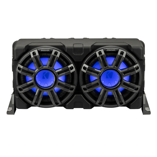 KICKER 10 Loaded Premium Marine Enclosure wPassive Radiator  4Ohm 51MWLE104