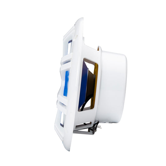 KICKER KM60 65 Marine Coaxial Speakers w12 Tweeters 4 OHM White wRGB LEDs 51KM604WL