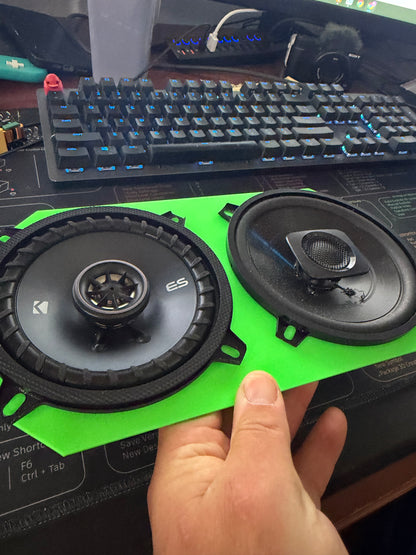 Dual 120 mm Cutout and Pilot Hole Template