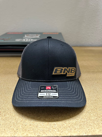 Black/Grey Brown Logo Hats