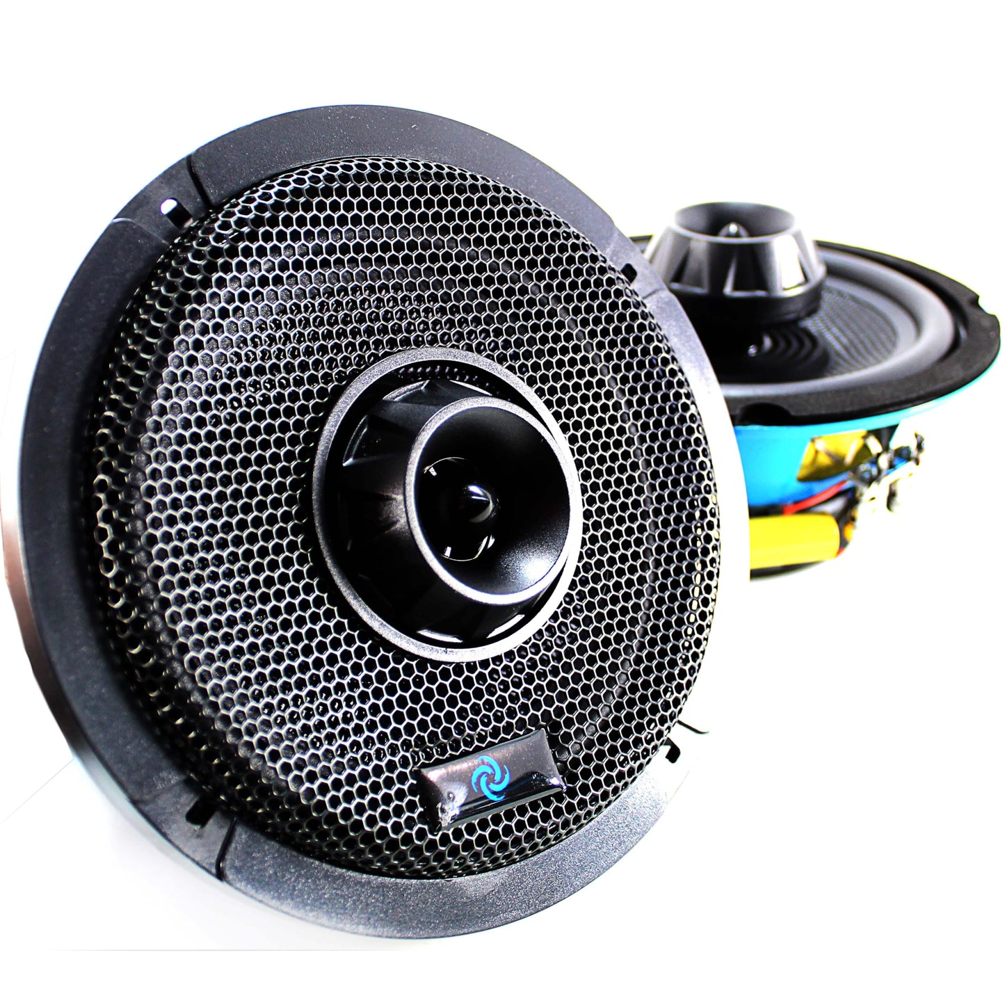 Motorcycle/Marine 6.5" Hybrid 4-Ohm 100W RMS Midrange Galeforce F1 Speakers Pair