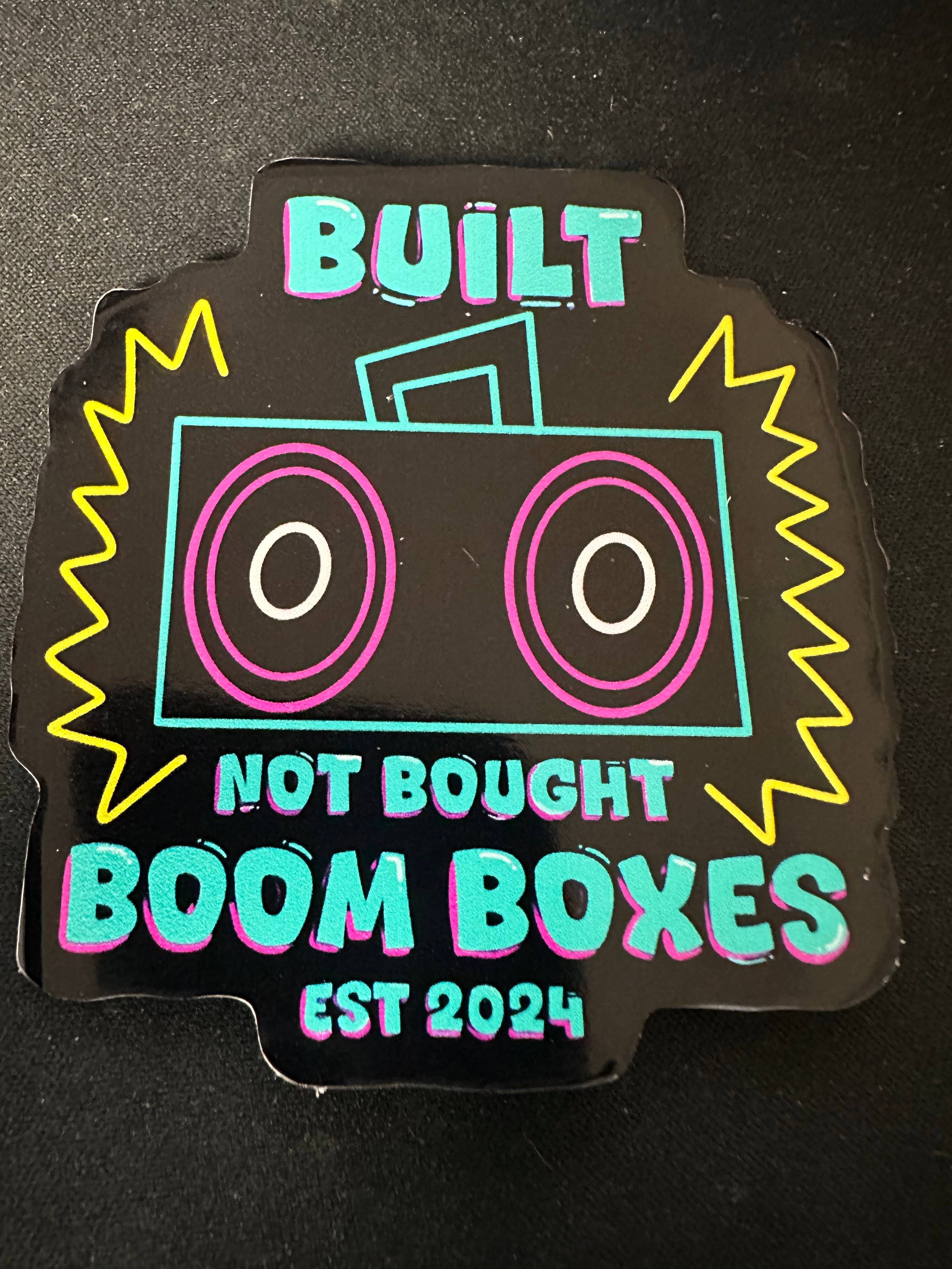 Nbn Box Sticker Neon Full Size Sticker – BNB Boom Boxes