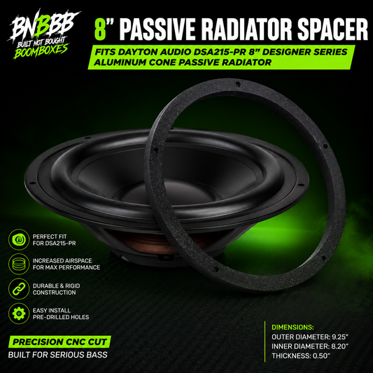 8 inch Spacer for Dayton Audio DSA215-PR 8"  Apache 3800
