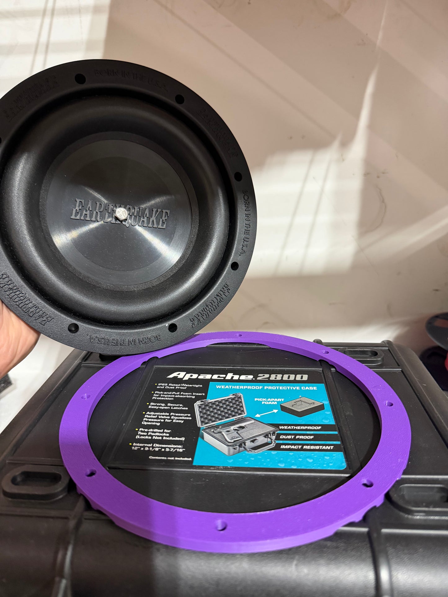 EarthQuake 8 inch Passive Radiator Rear Spacer Apache Case