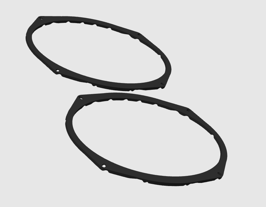 Dual Kicker 6x9 Apache 3800 Spacers (ES,DS,CS)