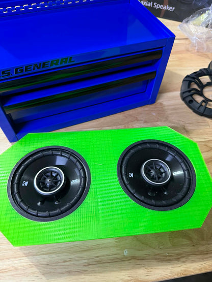 Dual 90mm Cutout and Pilot Hole Template
